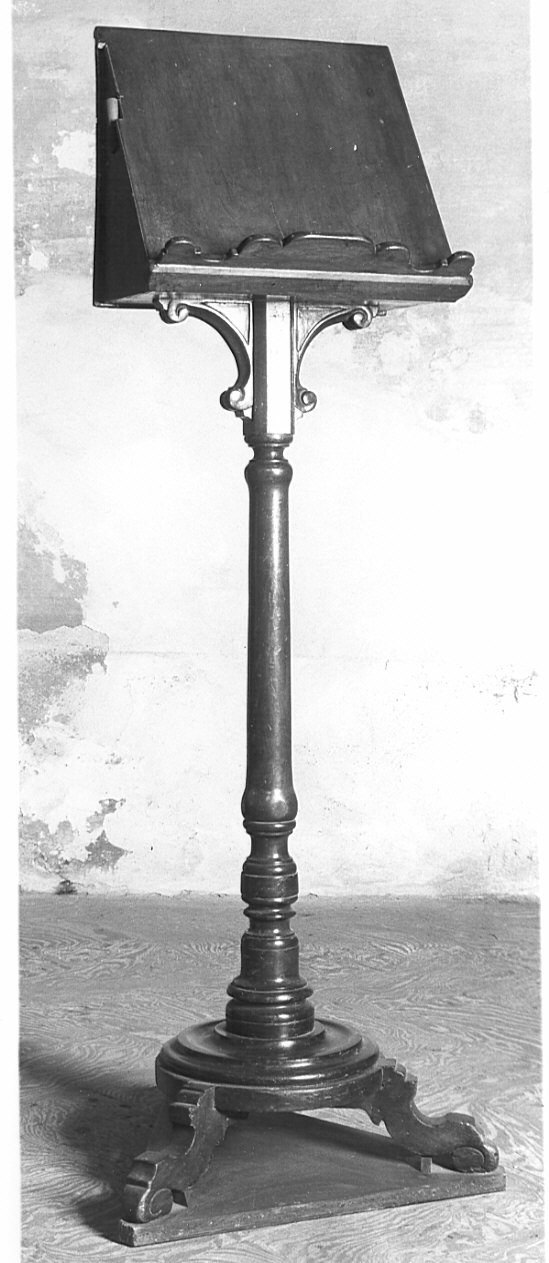 leggio a fusto, opera isolata - bottega lombarda (seconda metà sec. XIX)