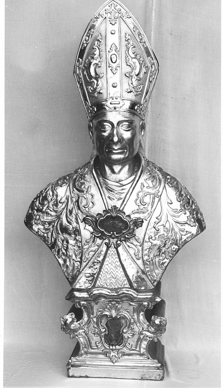 San Carlo Borromeo (reliquiario - a busto, opera isolata) - bottega lombarda (sec. XVIII)