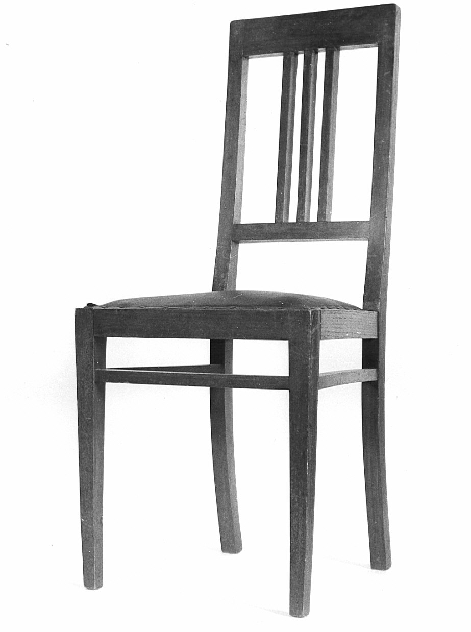 sedia, coppia - bottega lombarda (inizio sec. XIX)