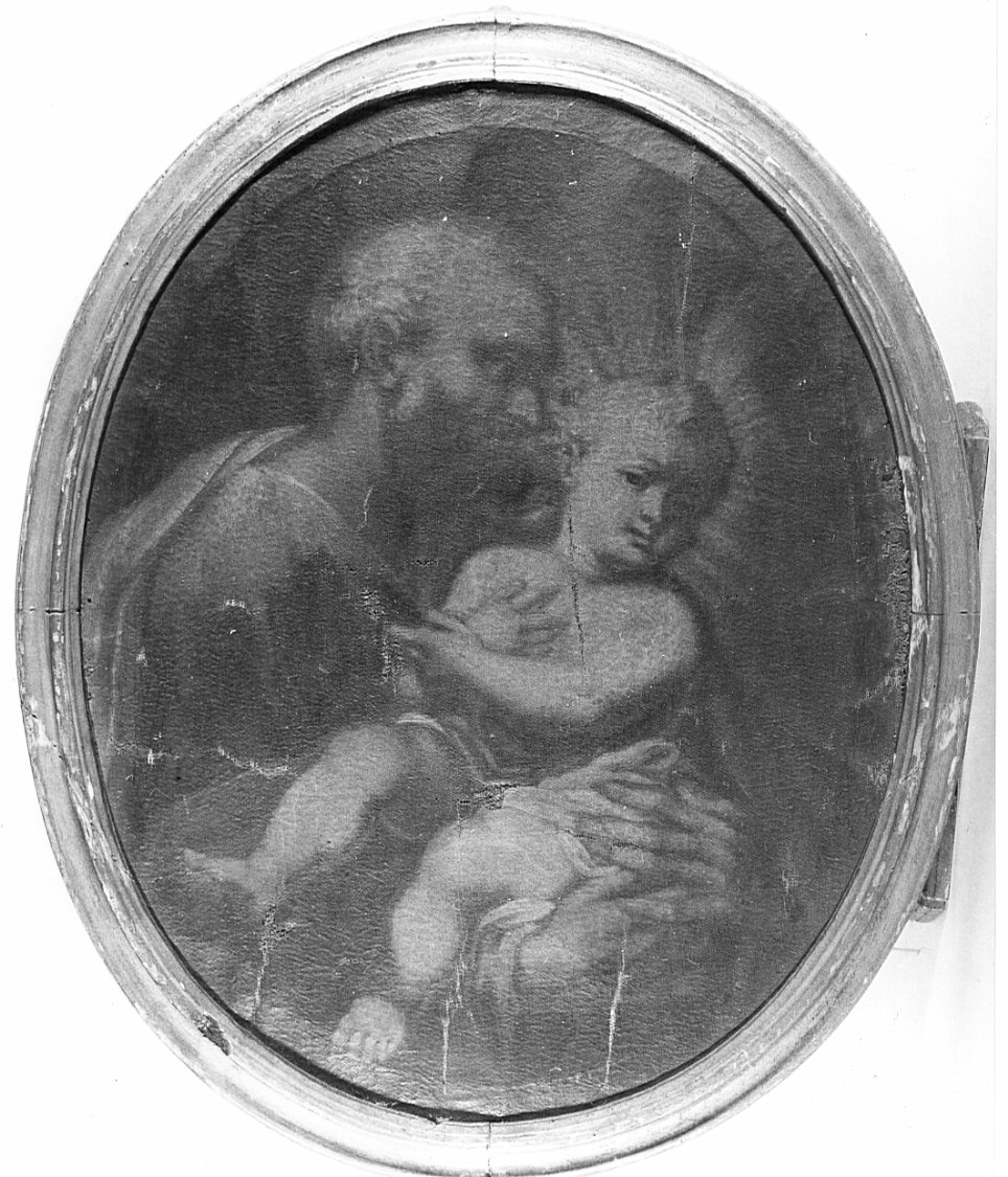 San Giuseppe e Gesù Bambino (dipinto, opera isolata) - ambito lombardo (sec. XVIII)
