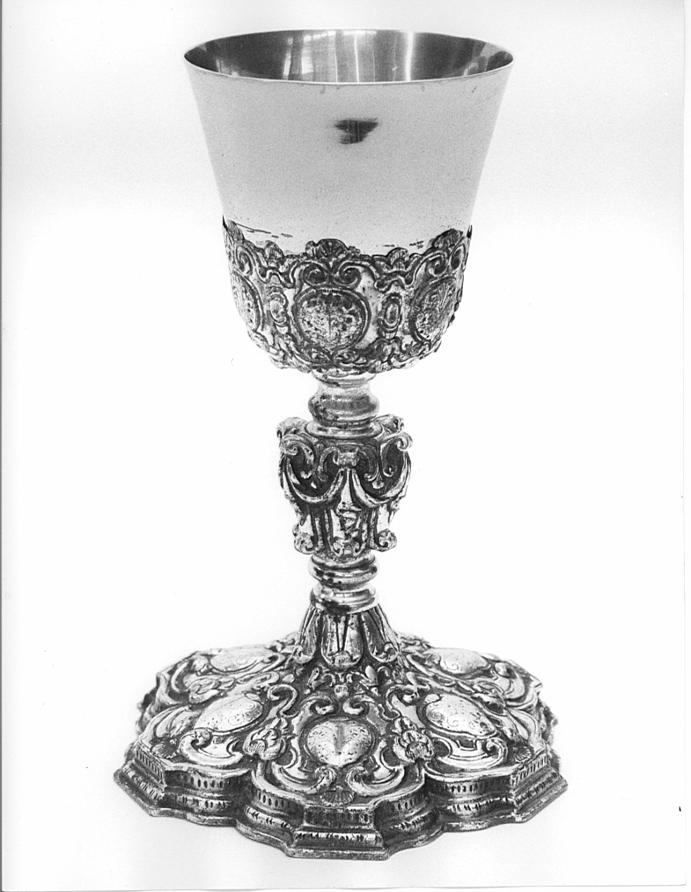 calice, opera isolata - bottega lombarda (sec. XVIII)