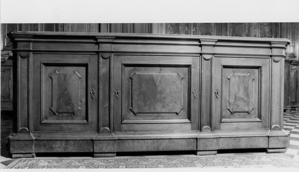 mobile da sacrestia, opera isolata - bottega lombarda (sec. XIX)