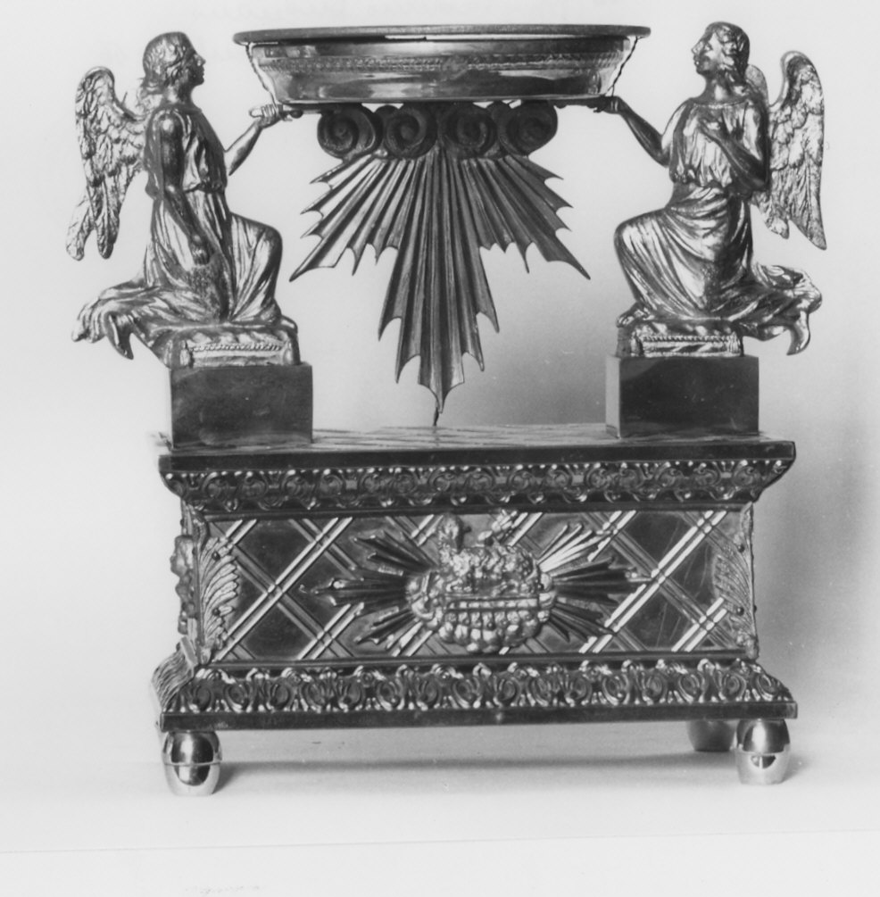 tronetto per esposizione eucaristica, opera isolata - bottega lombarda (inizio sec. XX)