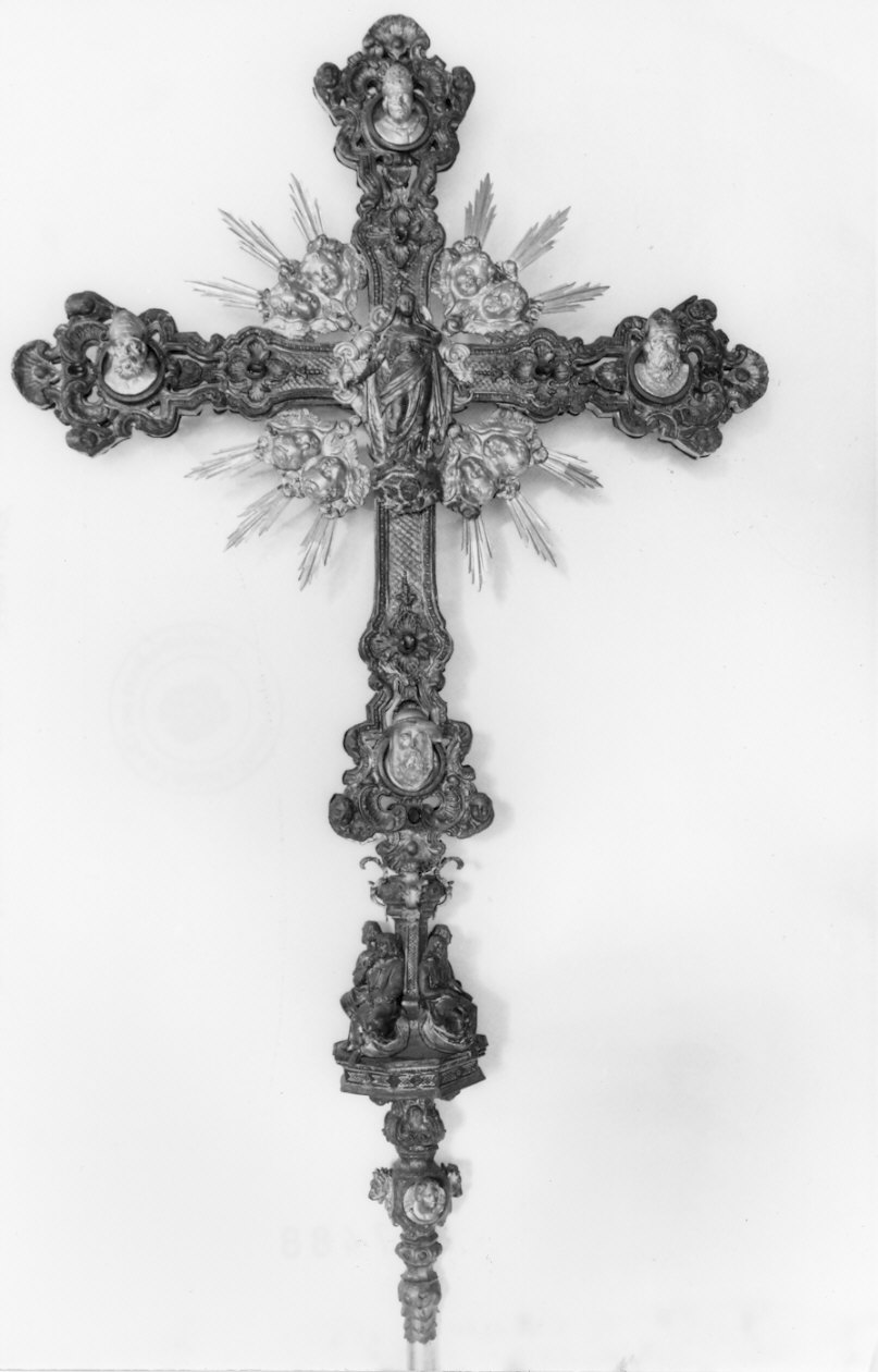 croce processionale, opera isolata - bottega lombarda (sec. XIX)