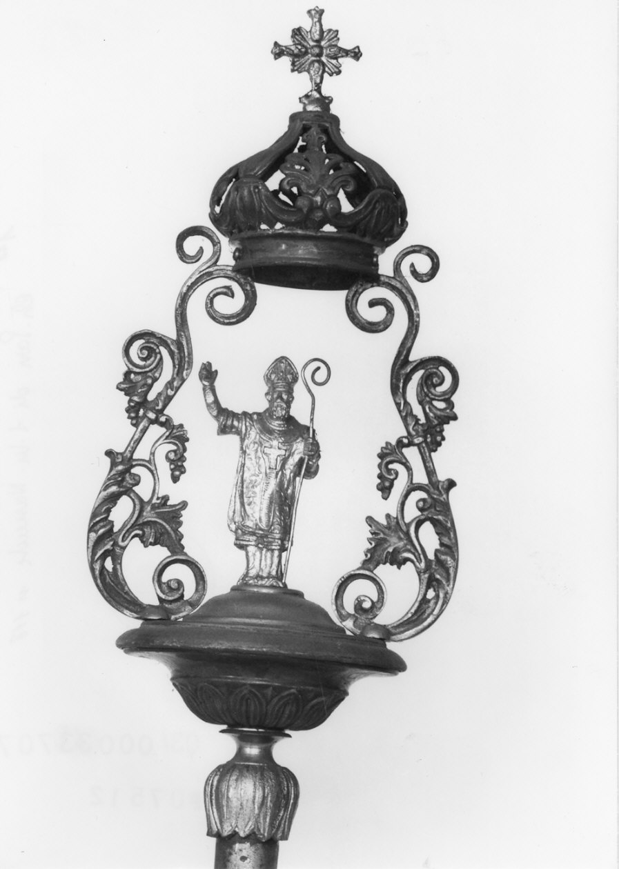 mazza processionale - bottega lombarda (sec. XIX)