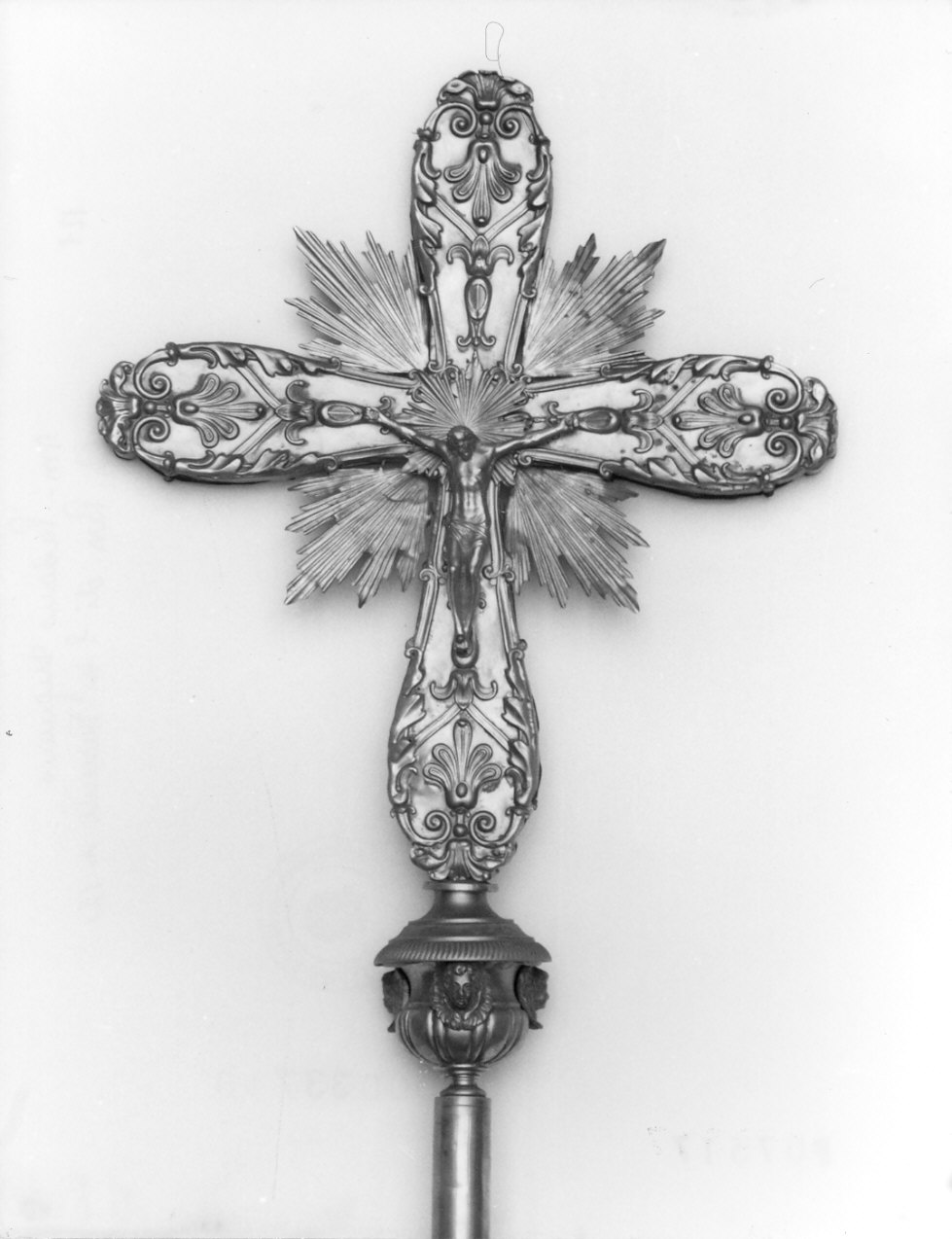 croce processionale, opera isolata - bottega lombarda (sec. XIX)