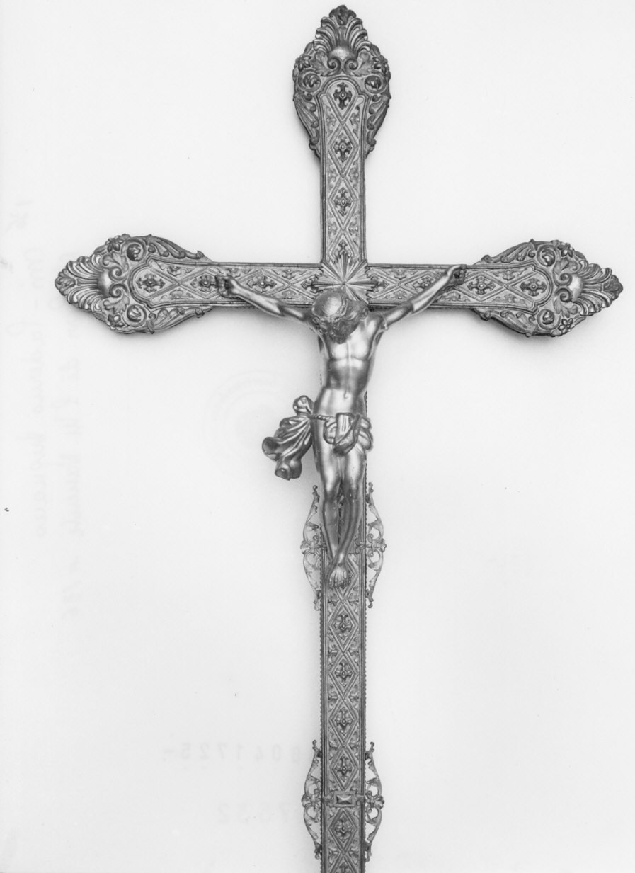 croce processionale, opera isolata - bottega lombarda (sec. XIX)