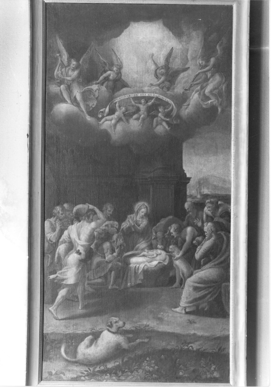 adorazione dei pastori (dipinto, opera isolata) di Pippi Giulio detto Giulio Romano (scuola) (sec. XVI)