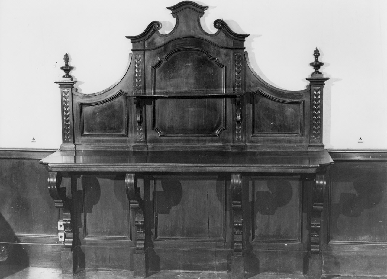 console, opera isolata - bottega lombarda (seconda metà sec. XIX)