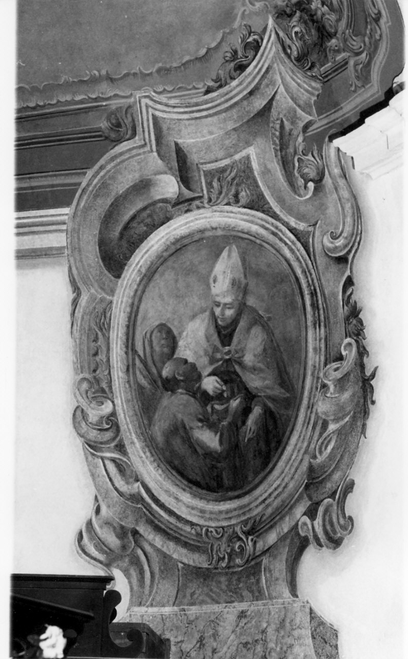 Santo vescovo (dipinto) di Gariboldi Giovan Battista (attribuito) (metà sec. XVIII)