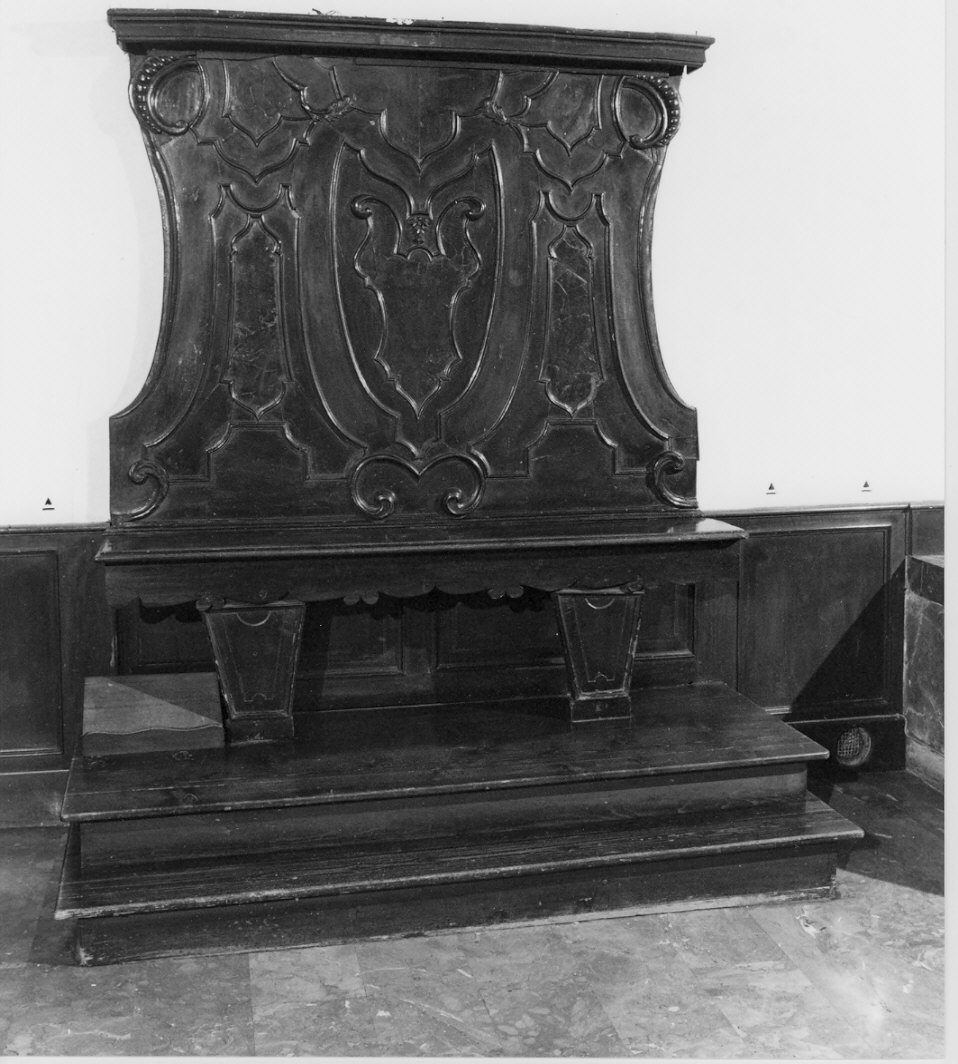 panca, opera isolata - bottega lombarda (seconda metà sec. XIX)