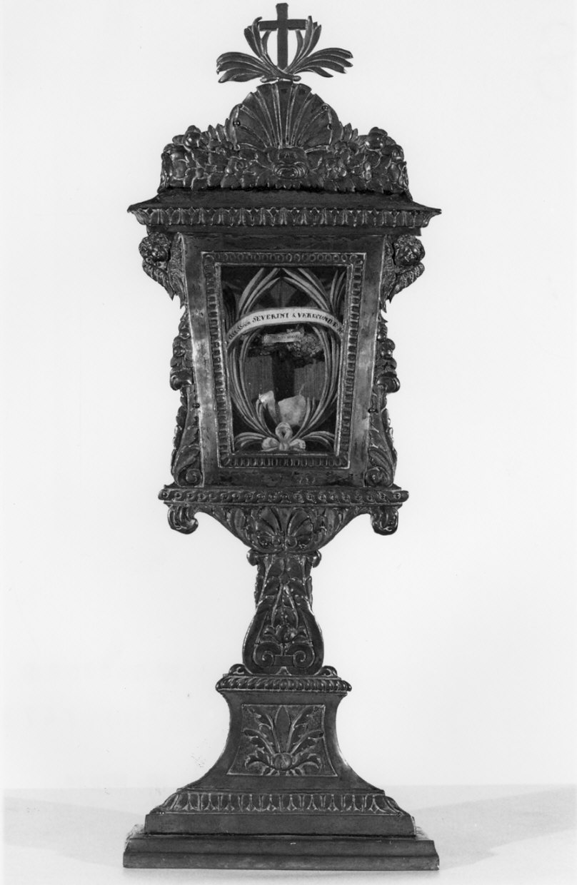 reliquiario - a ostensorio, serie - bottega lombarda (sec. XIX)