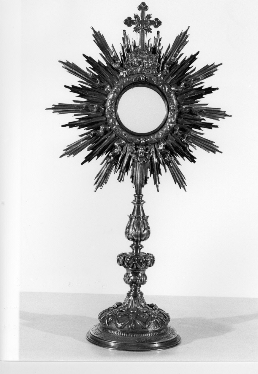 ostensorio - a raggiera, opera isolata - bottega lombarda (sec. XIX)