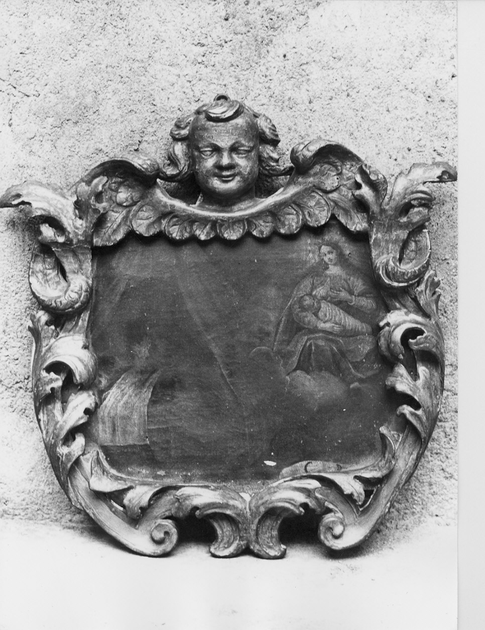 Madonna di Concesa appare ad un ammalato (ex voto) - ambito lombardo (sec. XVII)