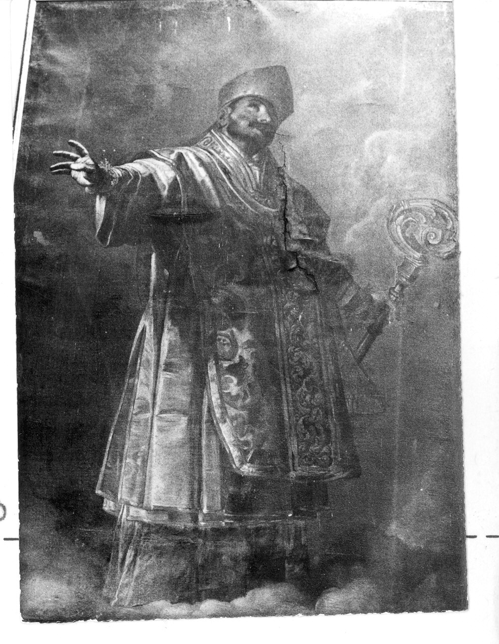 gloria di San Carlo Borromeo (dipinto, opera isolata) - ambito lombardo (sec. XVII)