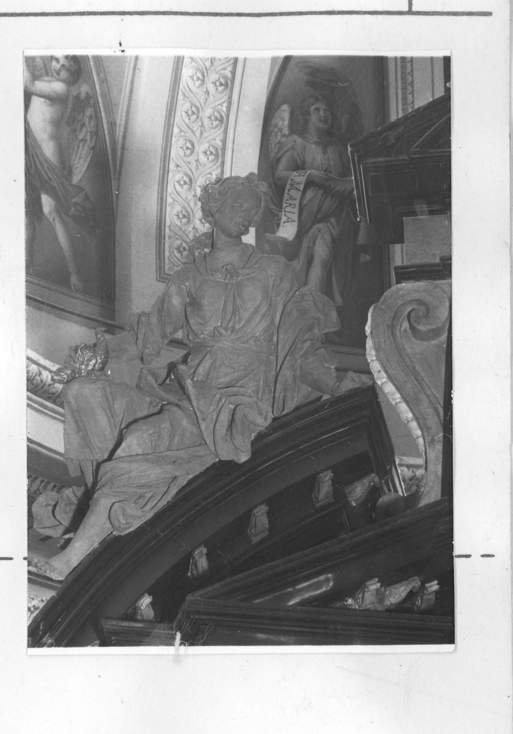 figura allegorica femminile (statua) - bottega lombarda (sec. XVII)