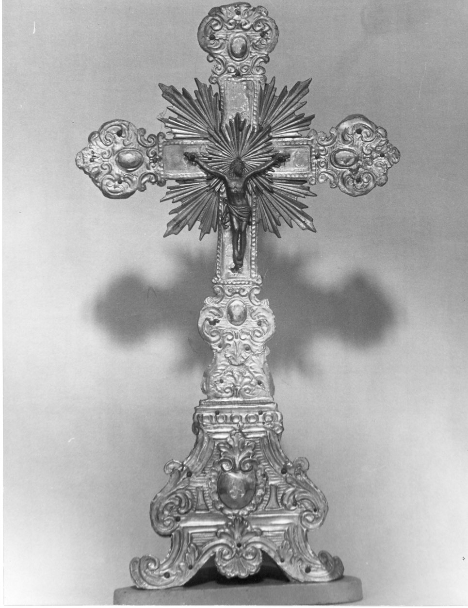 croce d'altare, opera isolata - bottega lombarda (seconda metà sec. XVIII)