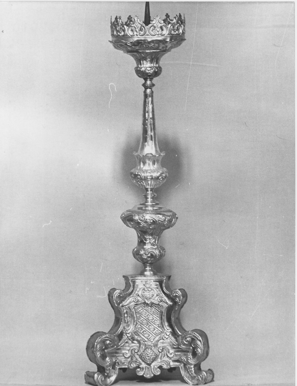 candeliere, serie - bottega lombarda (metà sec. XVIII)