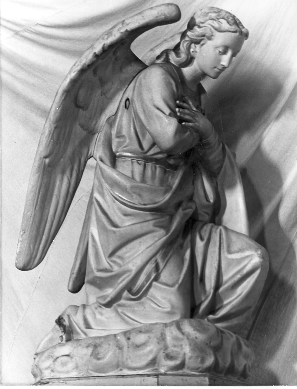 angelo orante (statua) - bottega lombarda (sec. XVIII)