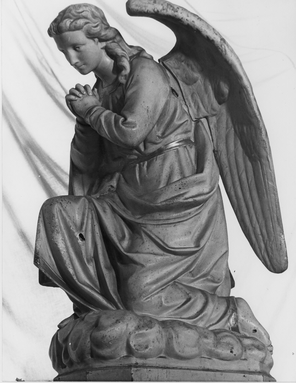 angelo orante (statua) - bottega lombarda (sec. XVIII)