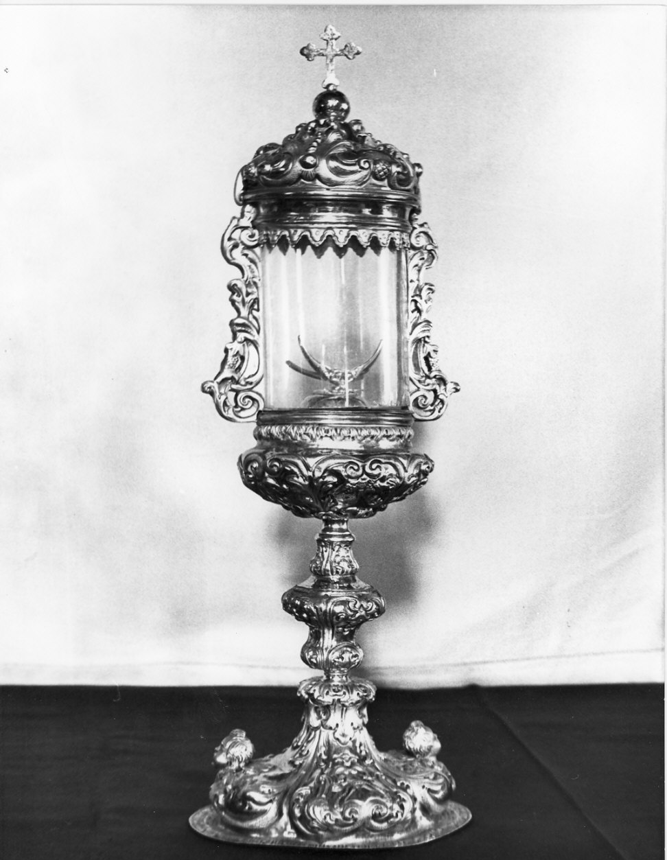 ostensorio, opera isolata - bottega lombarda (metà sec. XVIII)