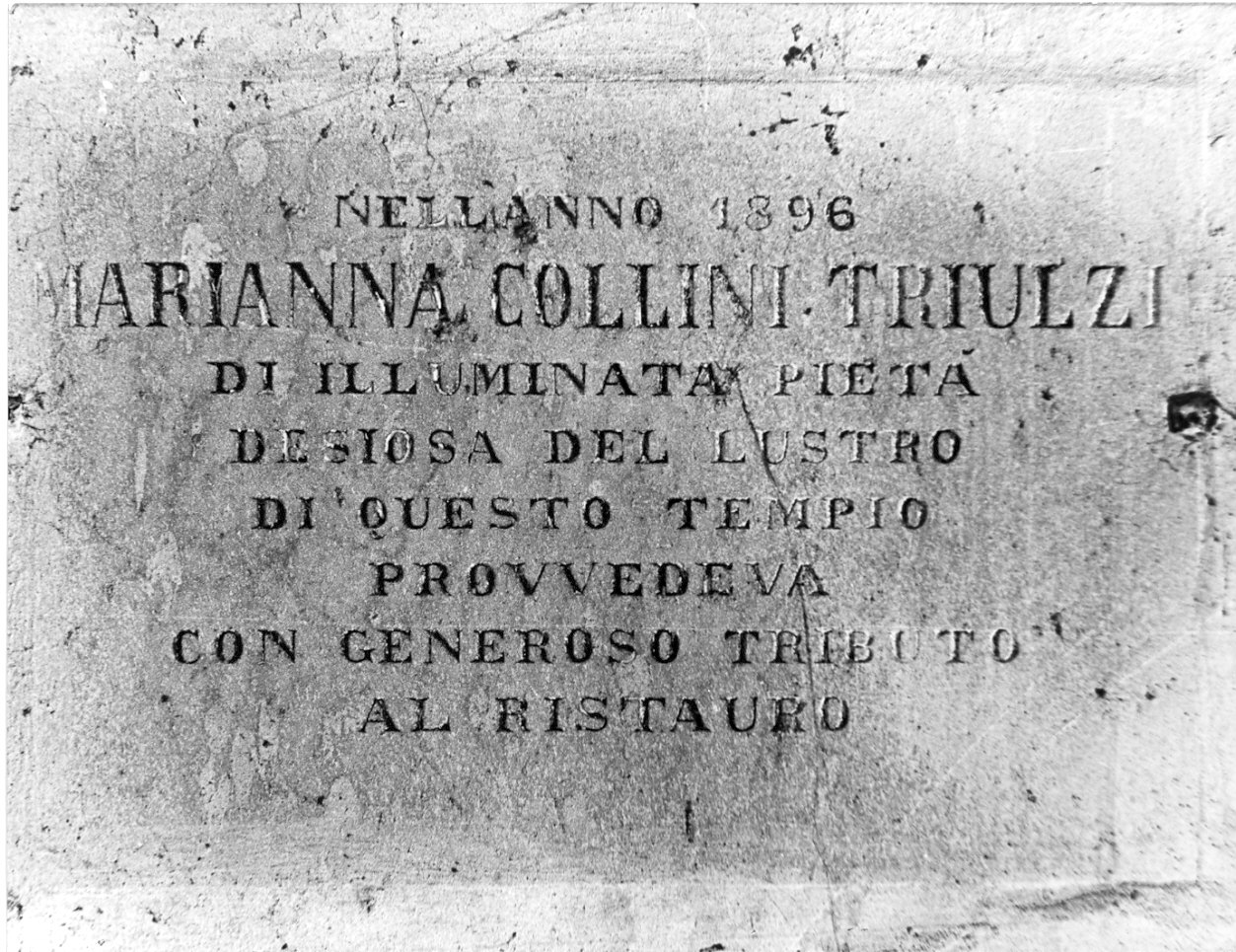 lapide, opera isolata - bottega lombarda (sec. XIX)