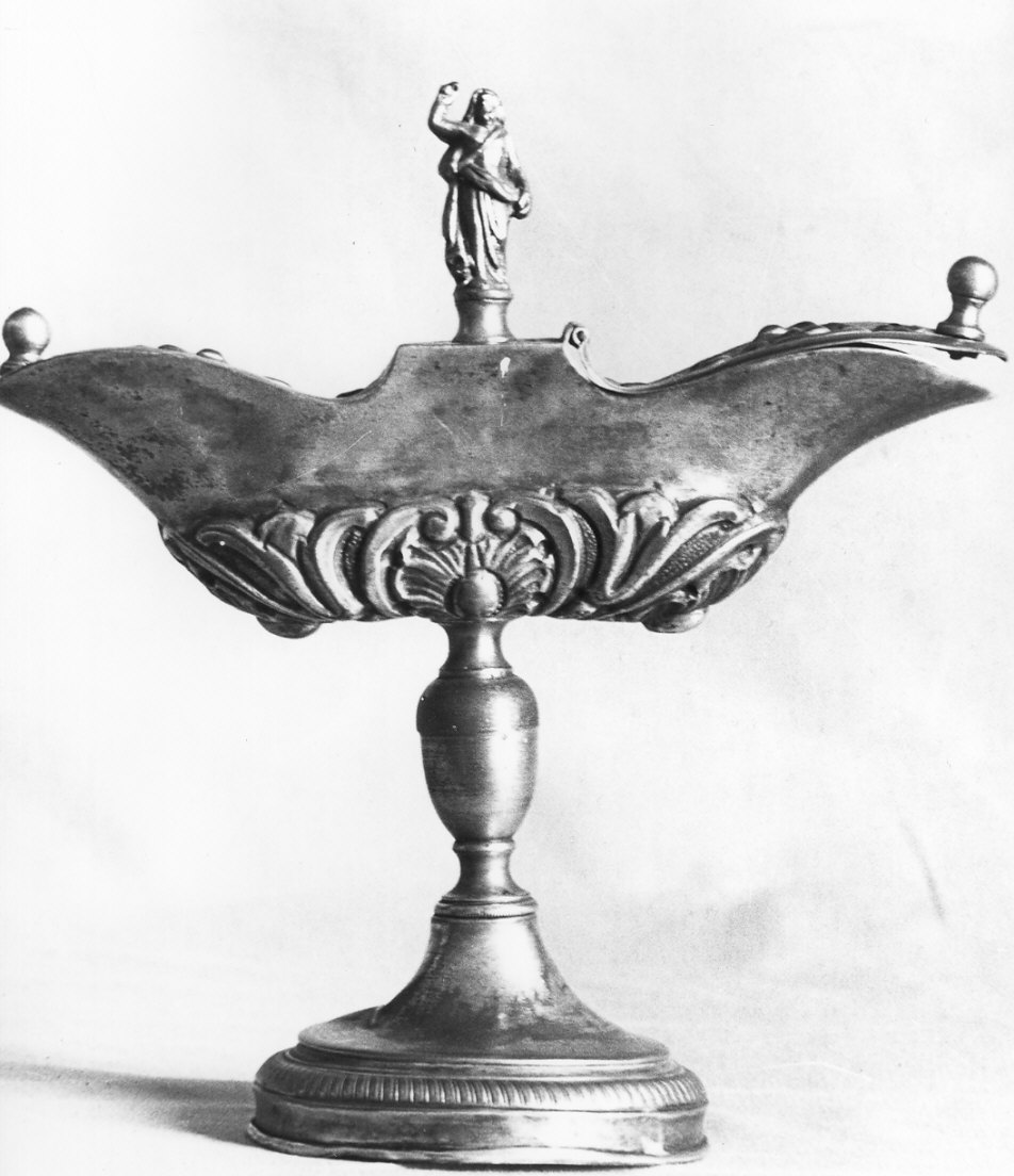 navicella portaincenso, opera isolata - bottega lombarda (prima metà sec. XVIII)