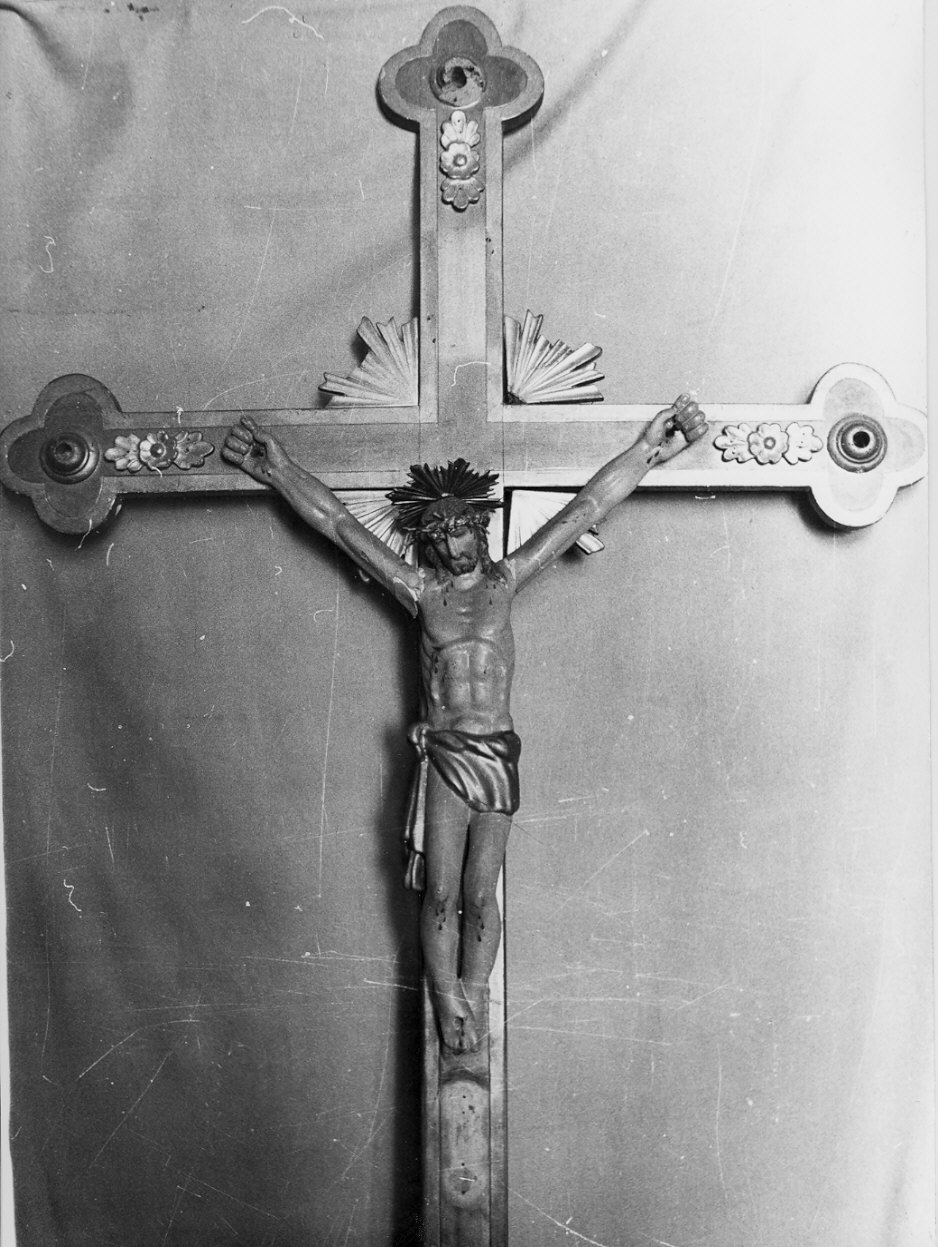 croce processionale, opera isolata - bottega lombarda (sec. XVII, sec. XIX)