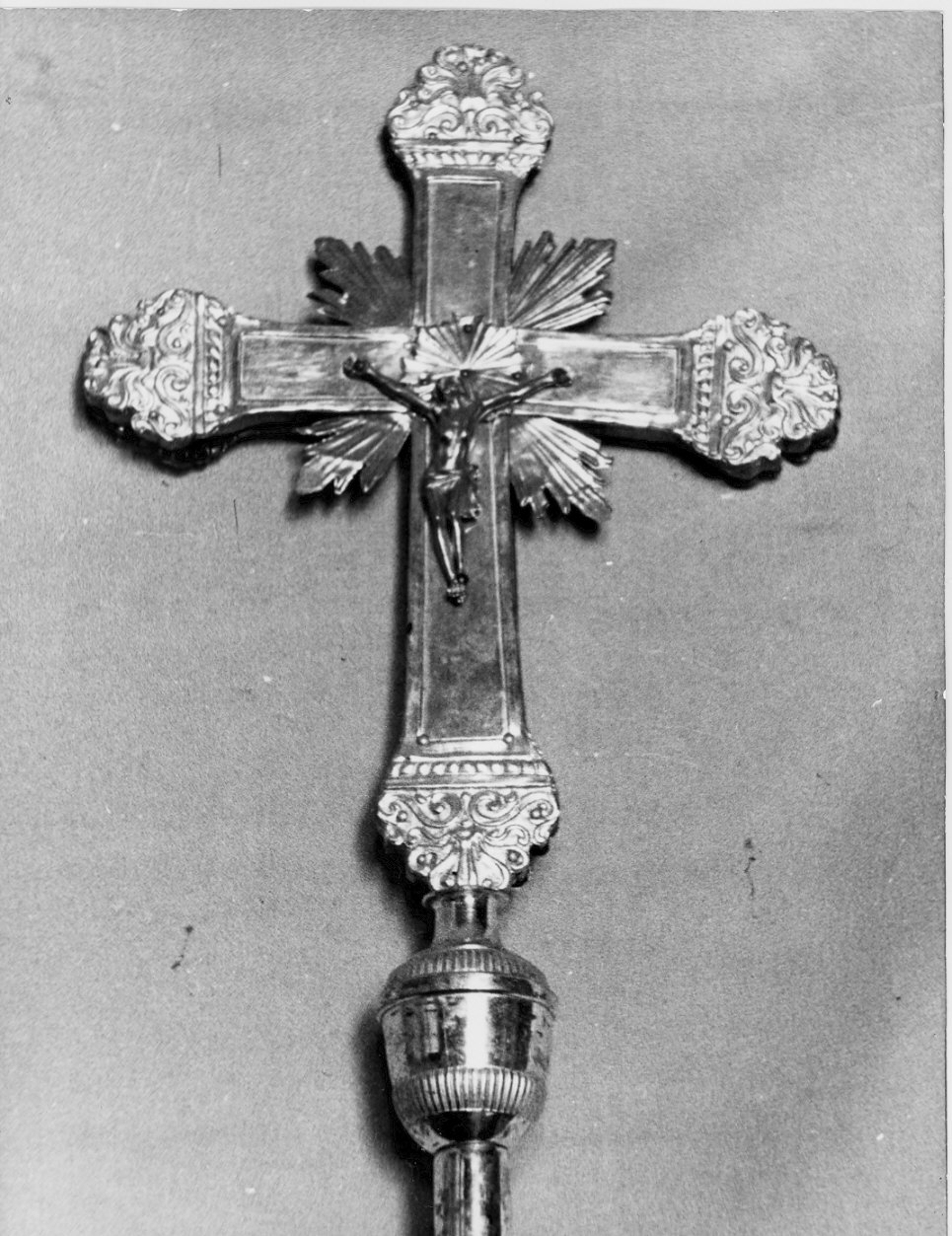 croce processionale, opera isolata - bottega lombarda (sec. XIX)