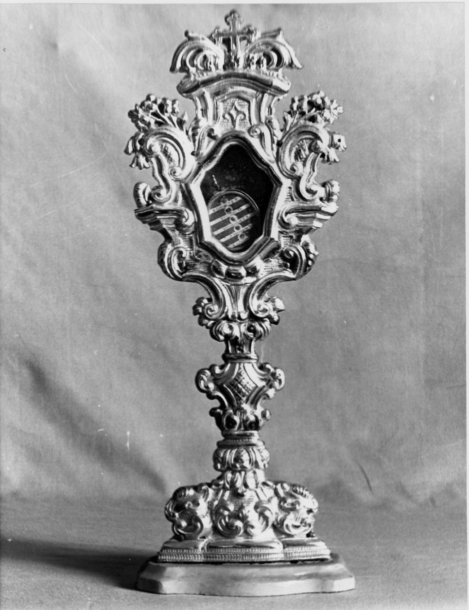 reliquiario - a ostensorio - bottega lombarda (metà sec. XVIII)