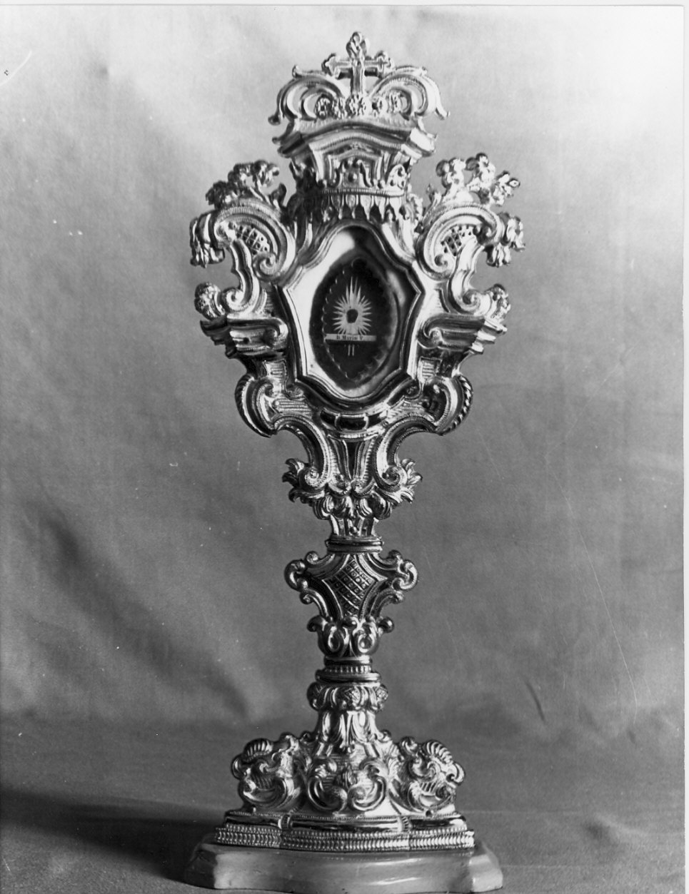 reliquiario - a ostensorio - bottega lombarda (metà sec. XVIII)