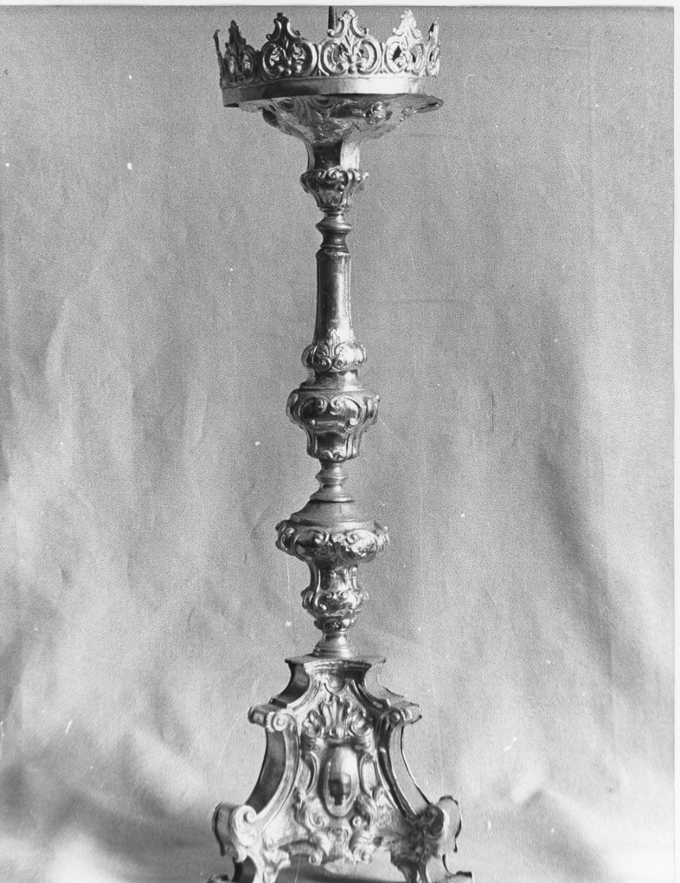 candeliere, serie - bottega lombarda (metà sec. XVIII)