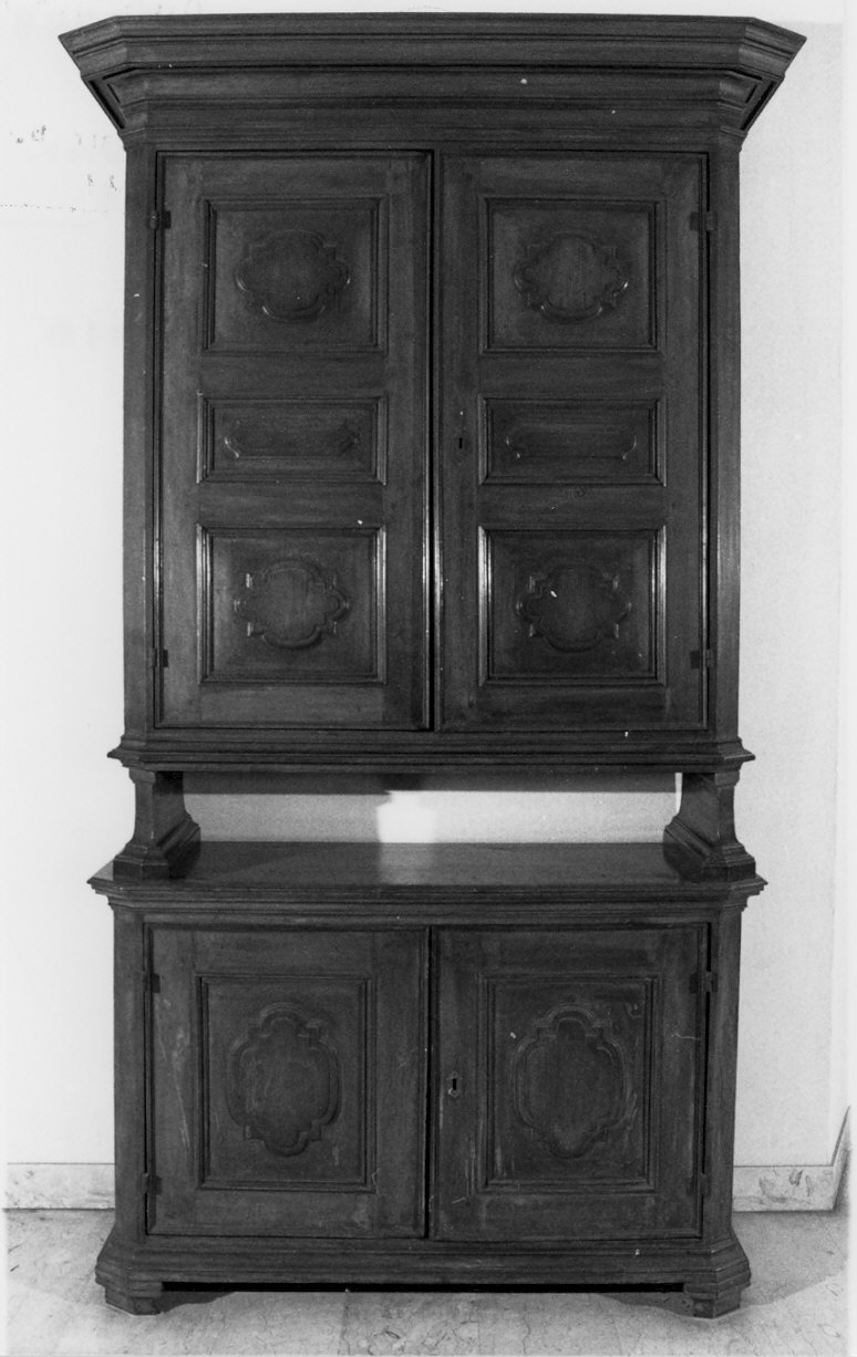 armadio per archivi, serie - bottega lombarda (sec. XVII)