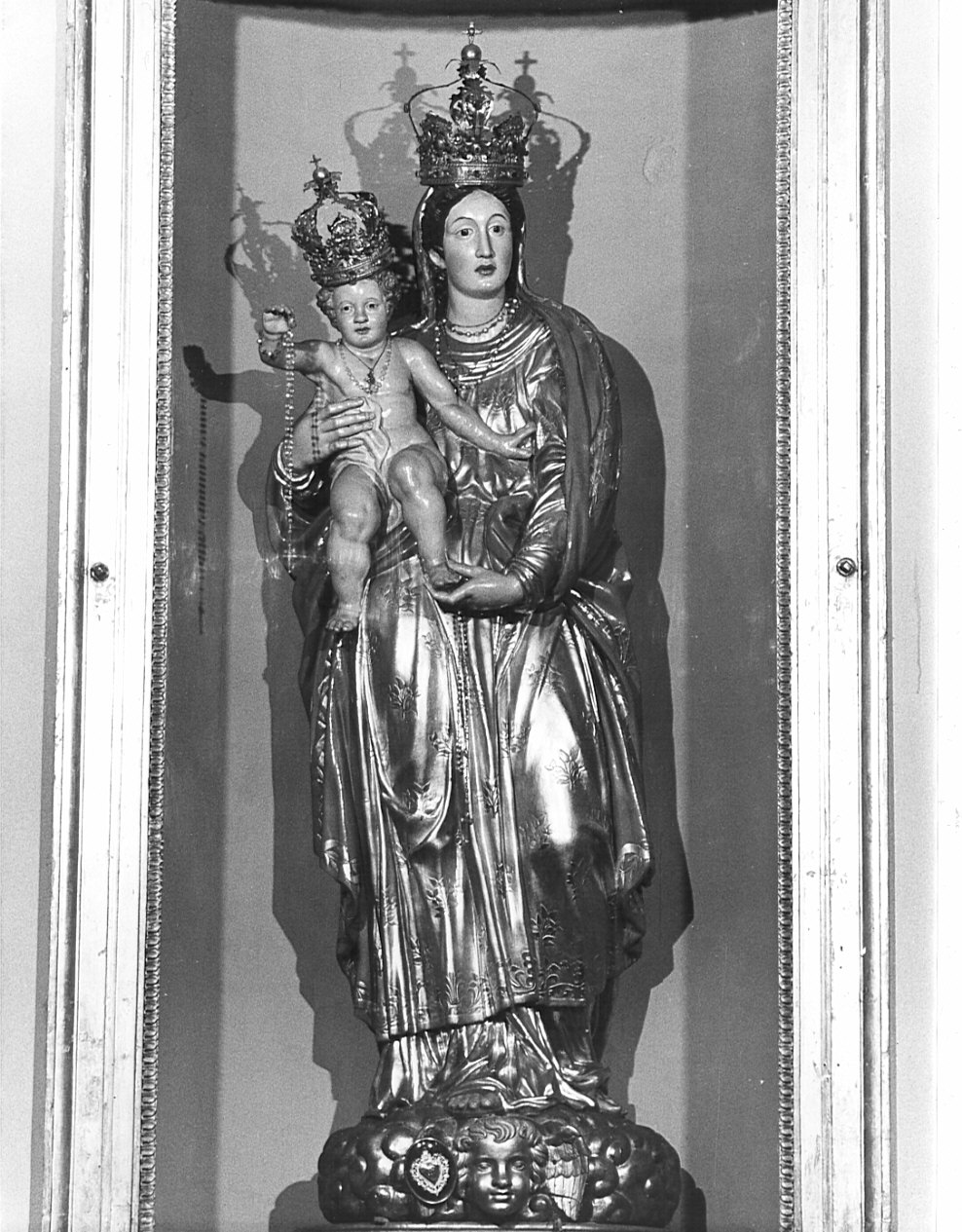 Madonna con Bambino (statua, opera isolata) - bottega lombarda (sec. XVII)