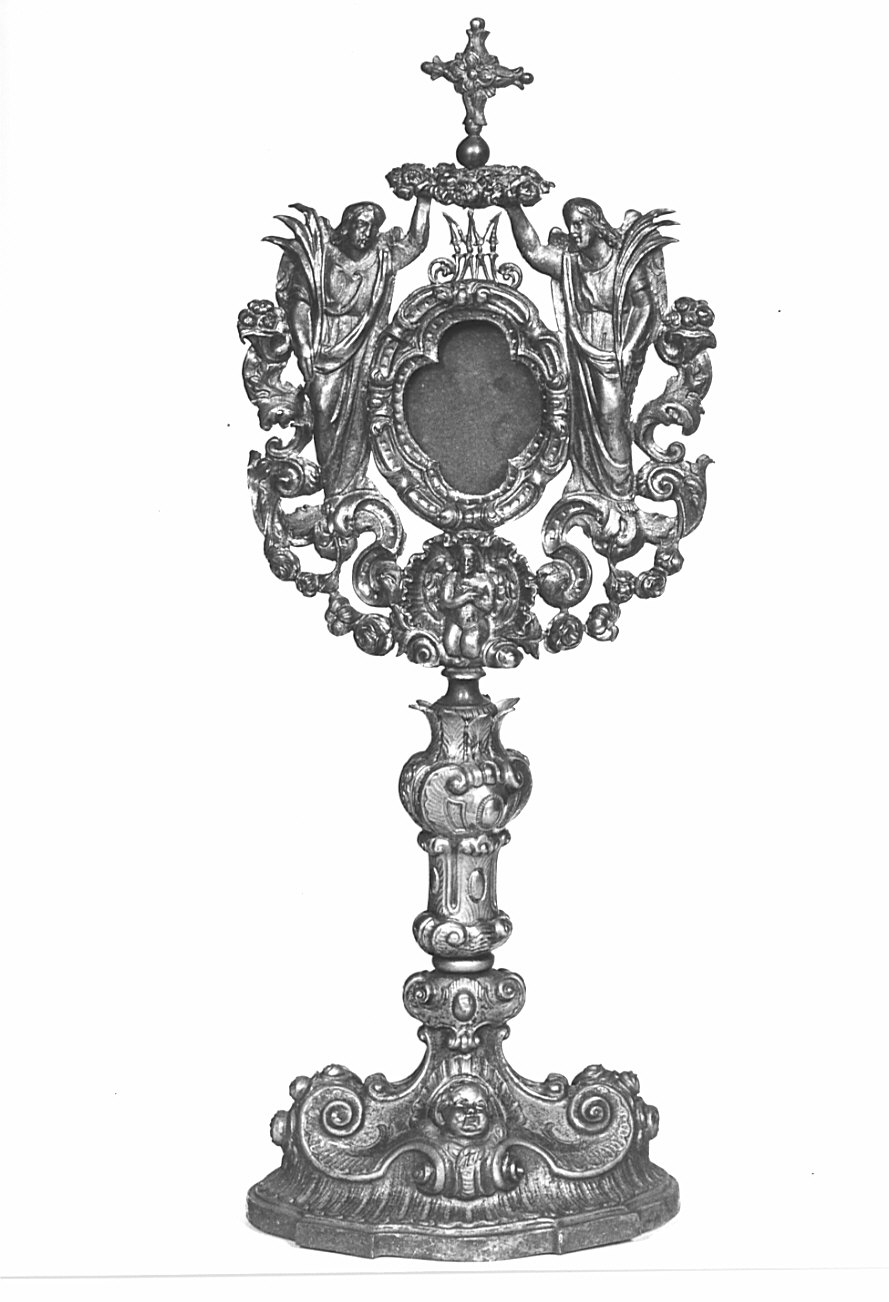 reliquiario - a ostensorio, opera isolata - bottega lombarda (fine/inizio secc. XIX/ XX)