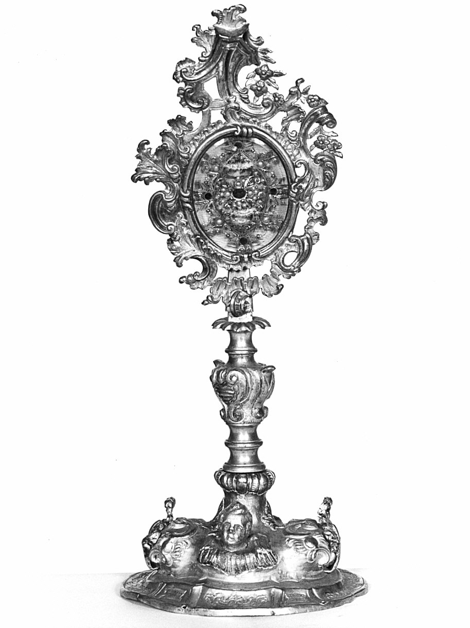 reliquiario - a ostensorio, opera isolata - bottega lombarda (sec. XIX)