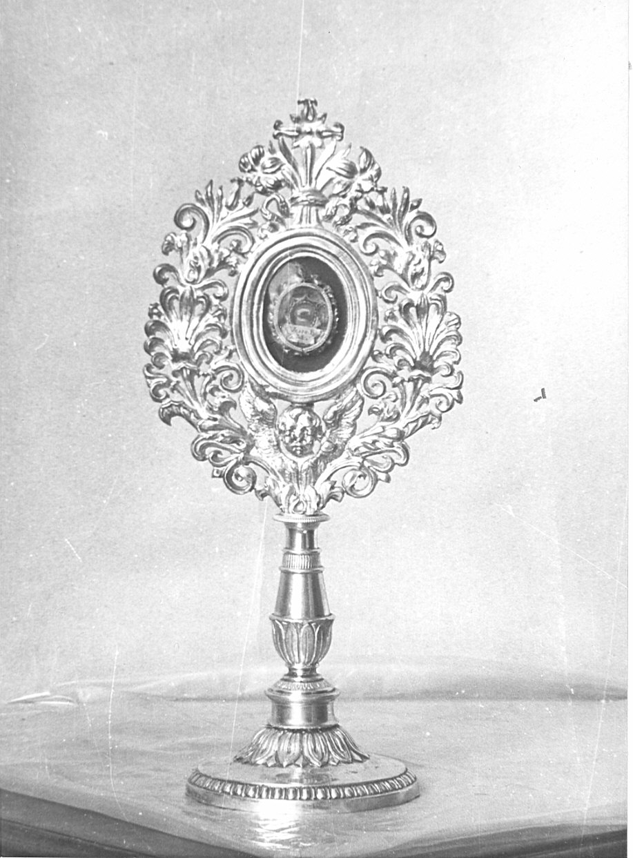 reliquiario - a ostensorio, opera isolata - bottega lombarda (seconda metà sec. XIX)