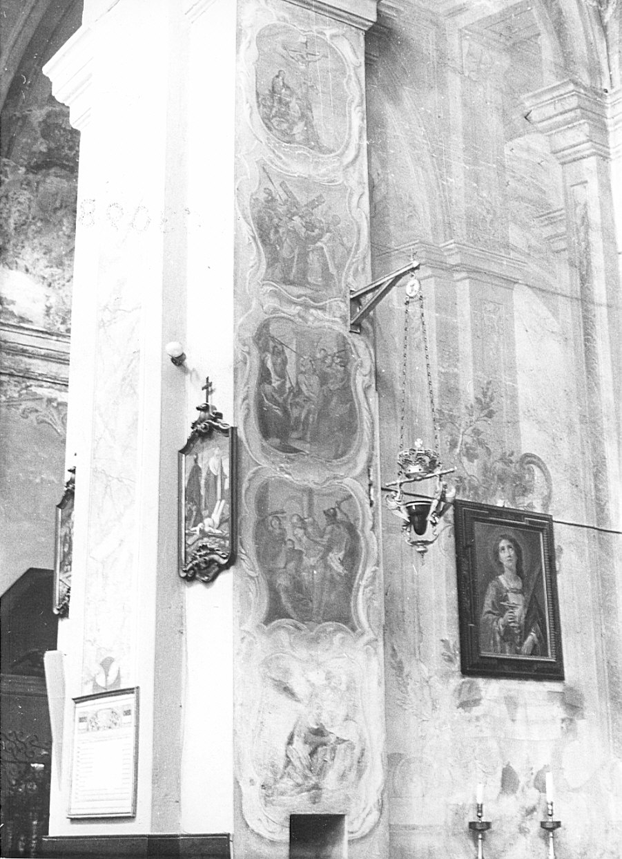 salita di Cristo al monte Calvario (dipinto, elemento d'insieme) - ambito lombardo (seconda metà sec. XVIII)