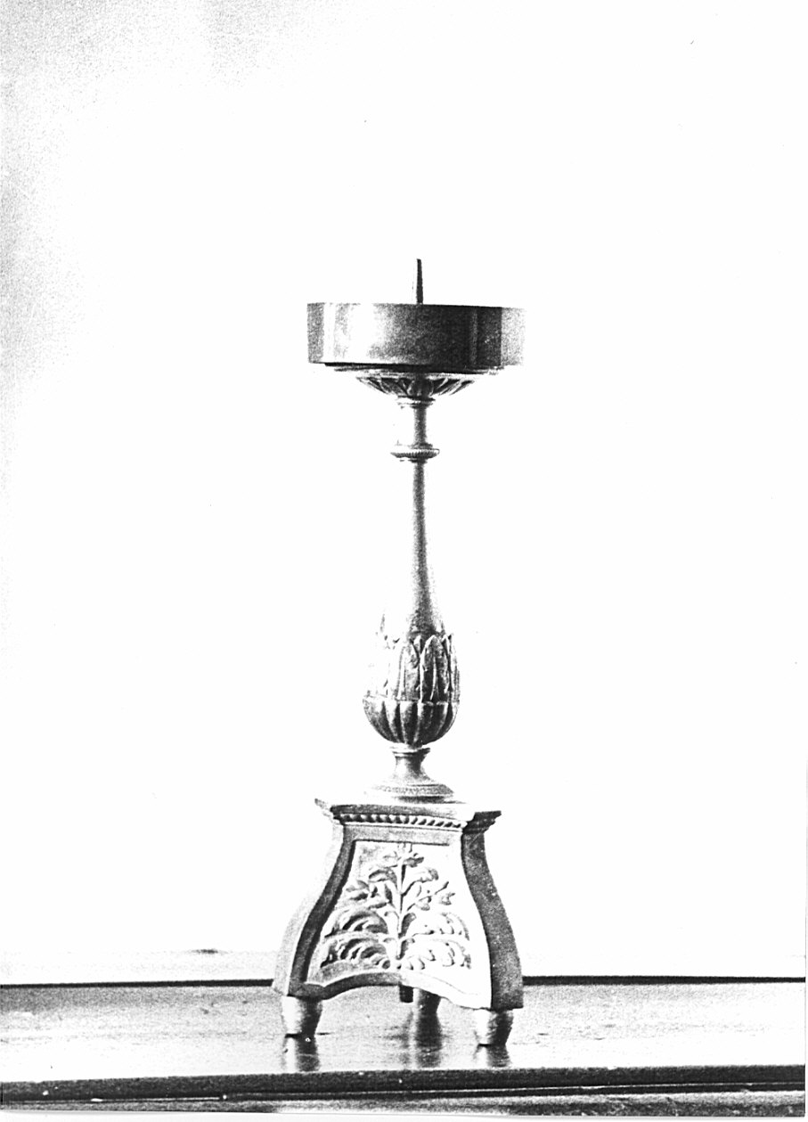 candeliere d'altare, coppia - bottega lombarda (sec. XIX)