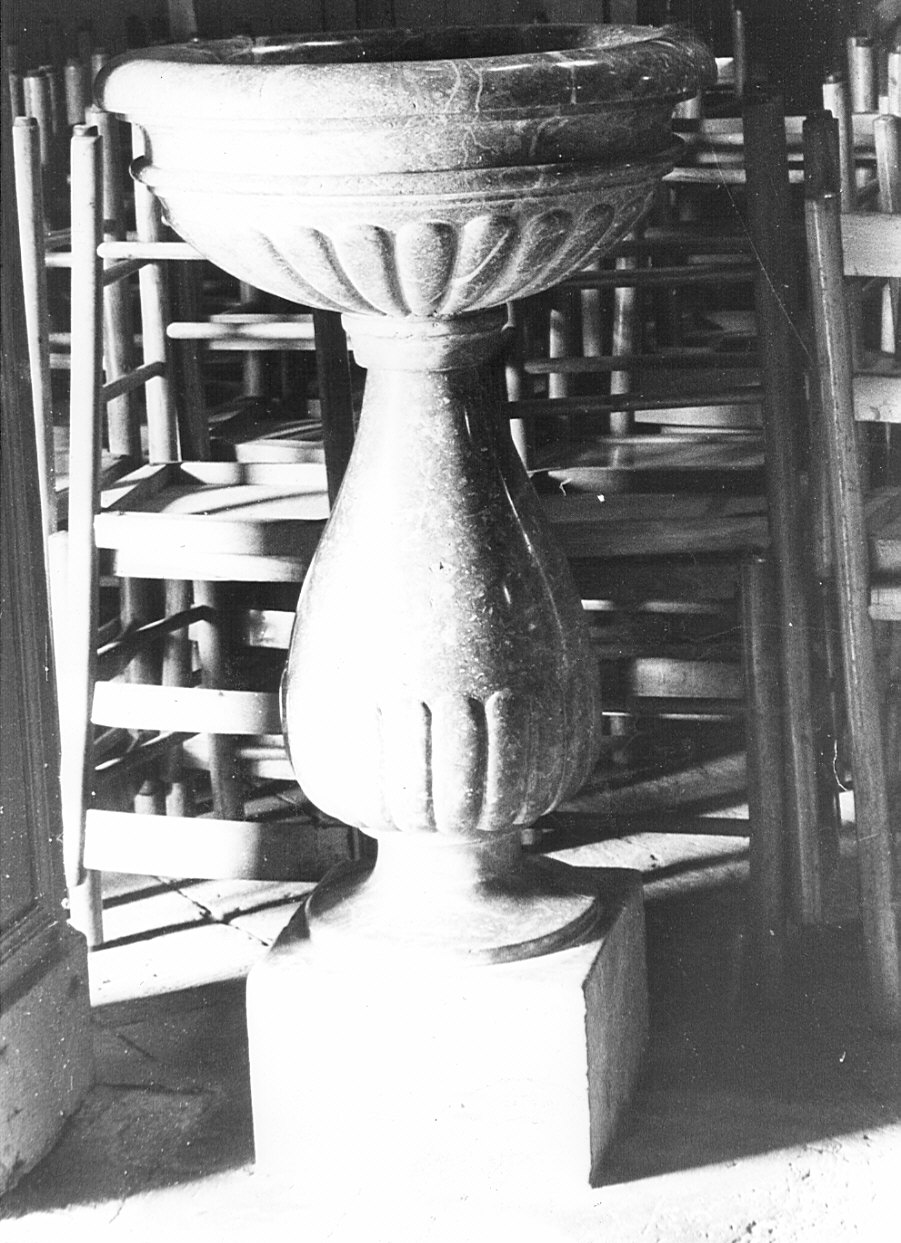 acquasantiera - a fusto, coppia - bottega lombarda (sec. XIX)