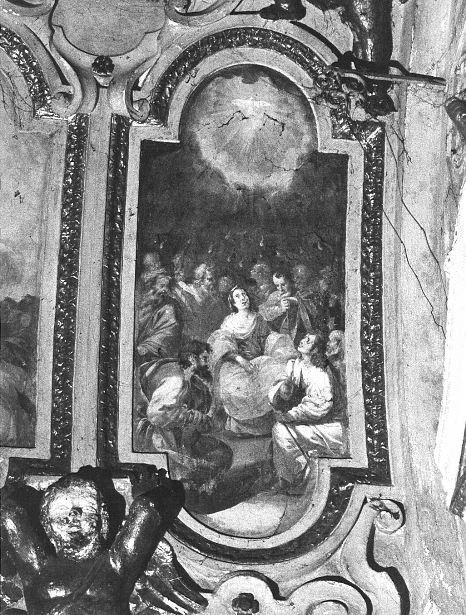 Pentecoste (dipinto, elemento d'insieme) di Mazzucchelli Pier Francesco detto Morazzone (attribuito) (primo quarto sec. XVII)