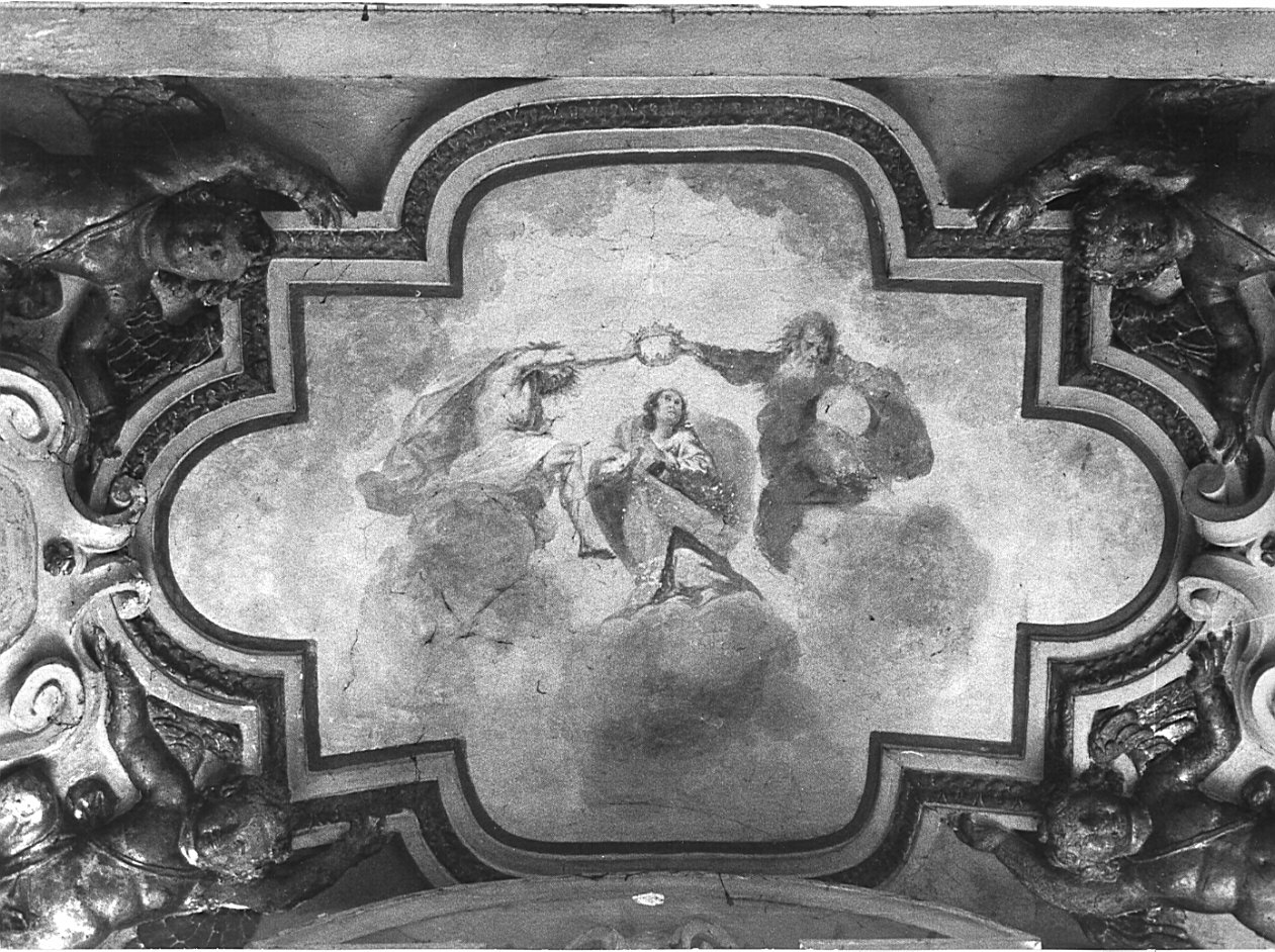 incoronazione di Maria Vergine (dipinto, elemento d'insieme) di Mazzucchelli Pier Francesco detto Morazzone (attribuito) (primo quarto sec. XVII)
