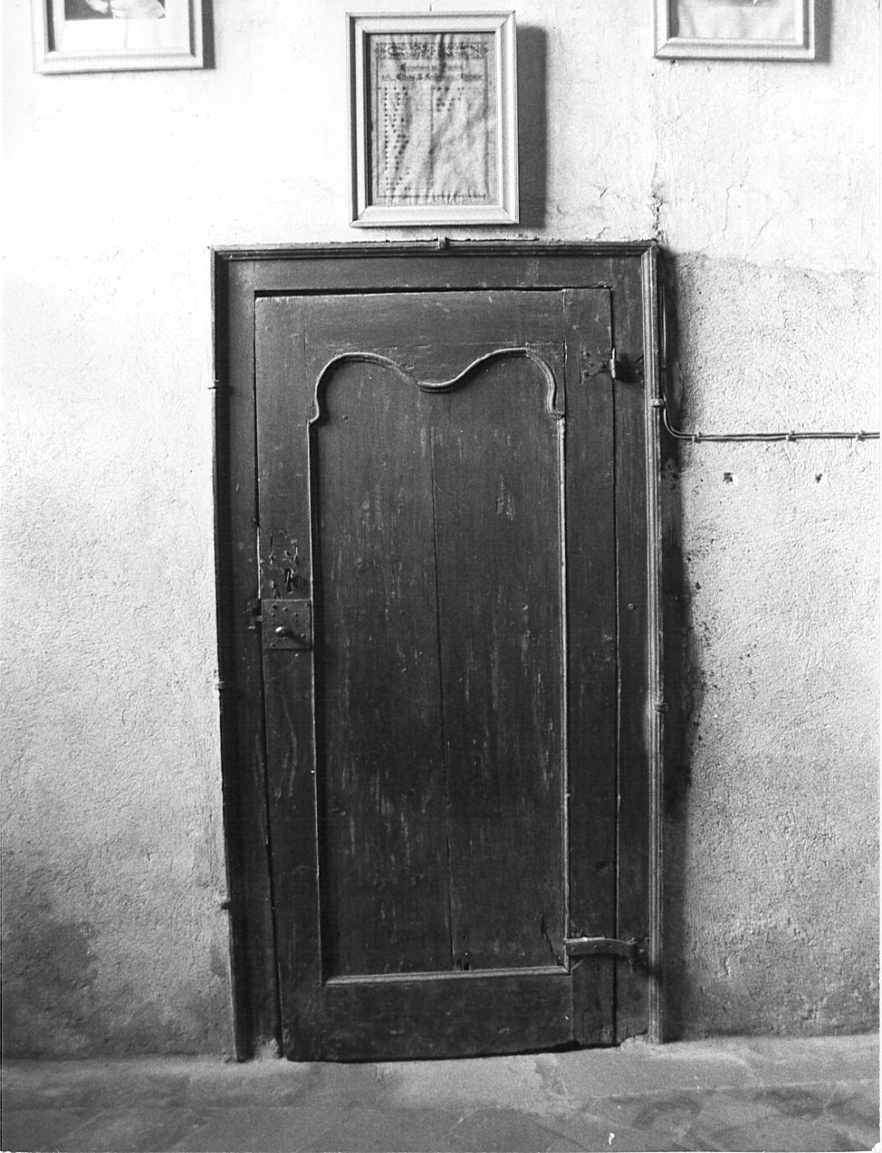 porta - ad un battente, opera isolata - bottega lombarda (sec. XVII)