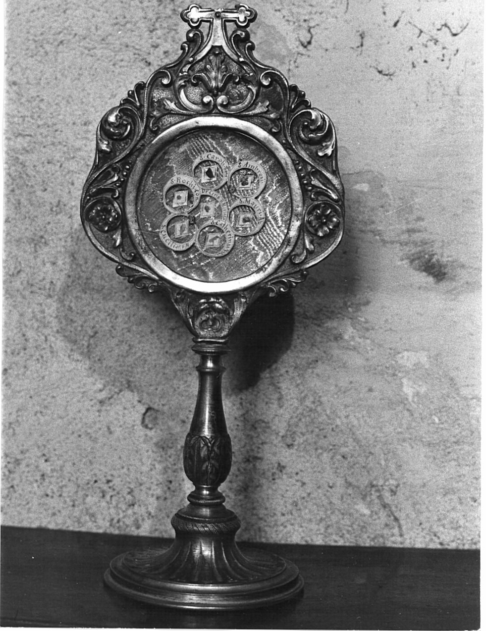 reliquiario - a ostensorio, opera isolata - bottega lombarda (seconda metà sec. XIX)