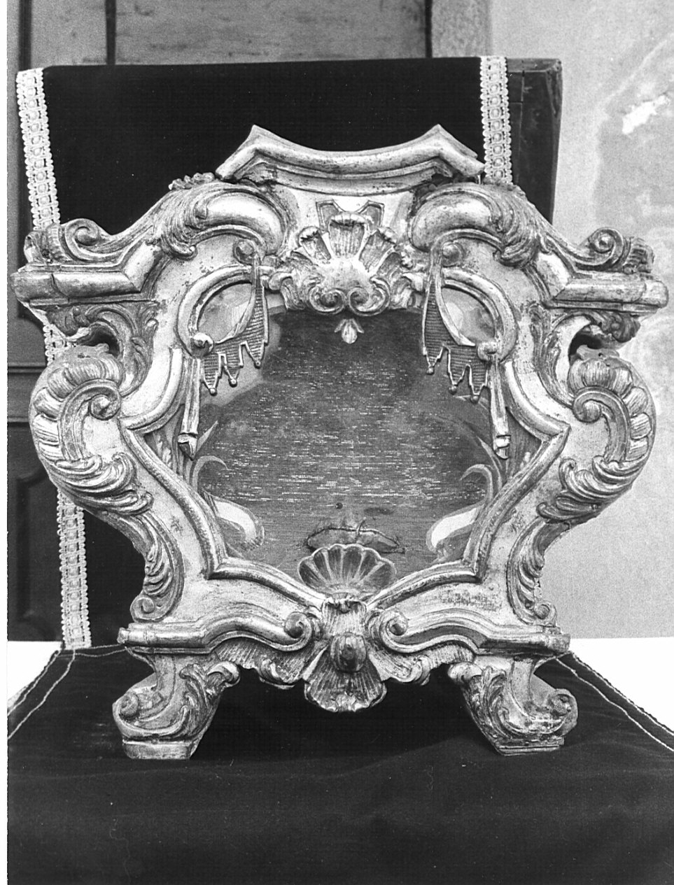 reliquiario a teca, serie - bottega lombarda (sec. XVIII)