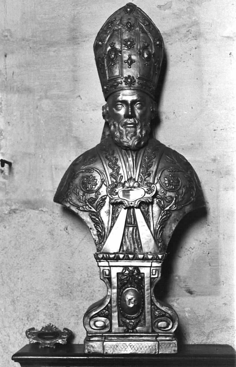 San Galdino (reliquiario - a busto, opera isolata) - bottega lombarda (fine/inizio secc. XVIII/ XIX)