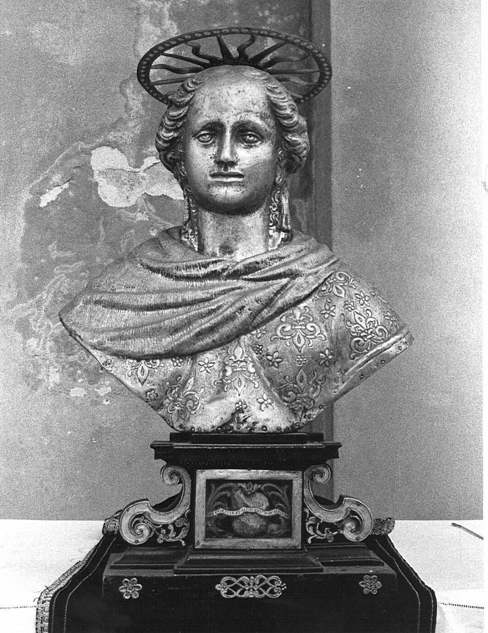 San Comazia (reliquiario - a busto, opera isolata) - bottega lombarda (sec. XVII)