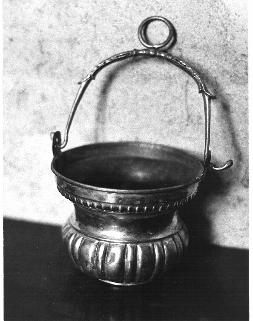 secchiello per l'acqua benedetta, opera isolata - bottega lombarda (sec. XIX)