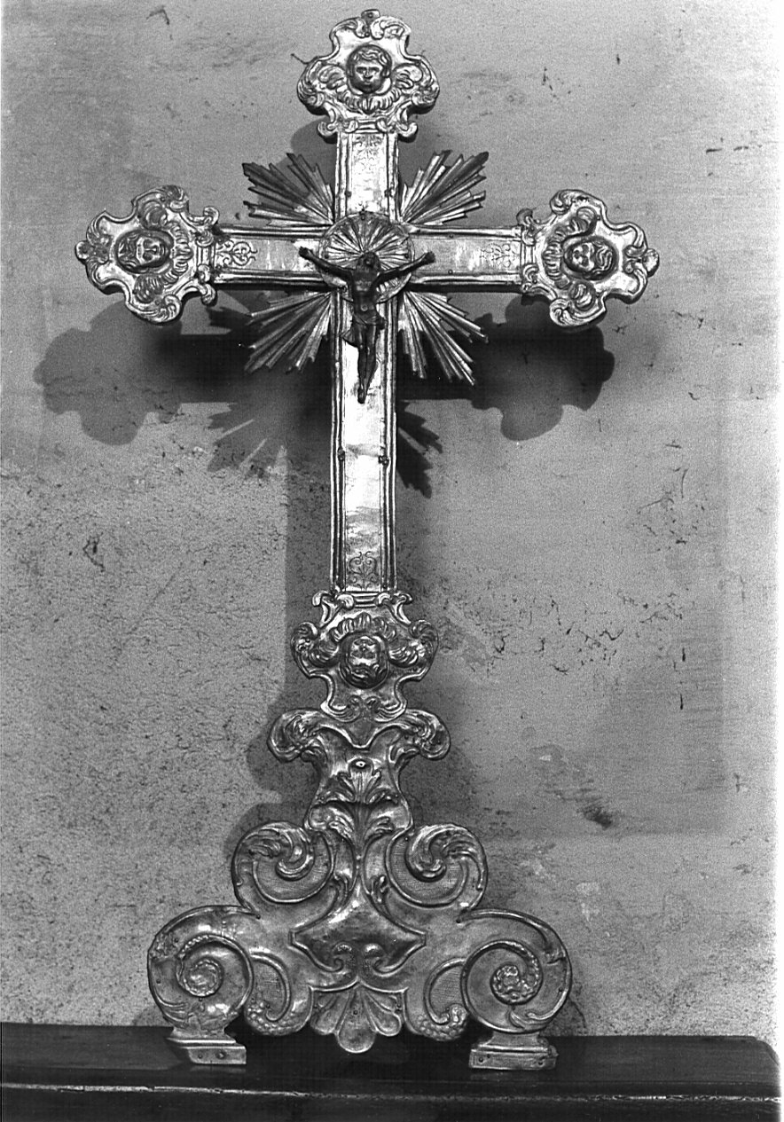 croce d'altare, opera isolata - bottega lombarda (sec. XVIII)