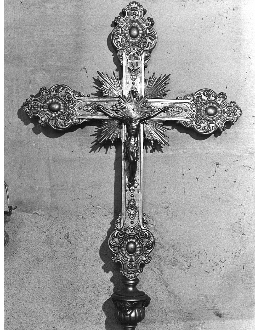 croce processionale, opera isolata - bottega lombarda (sec. XIX)